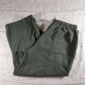 Womens Green Casual Pants